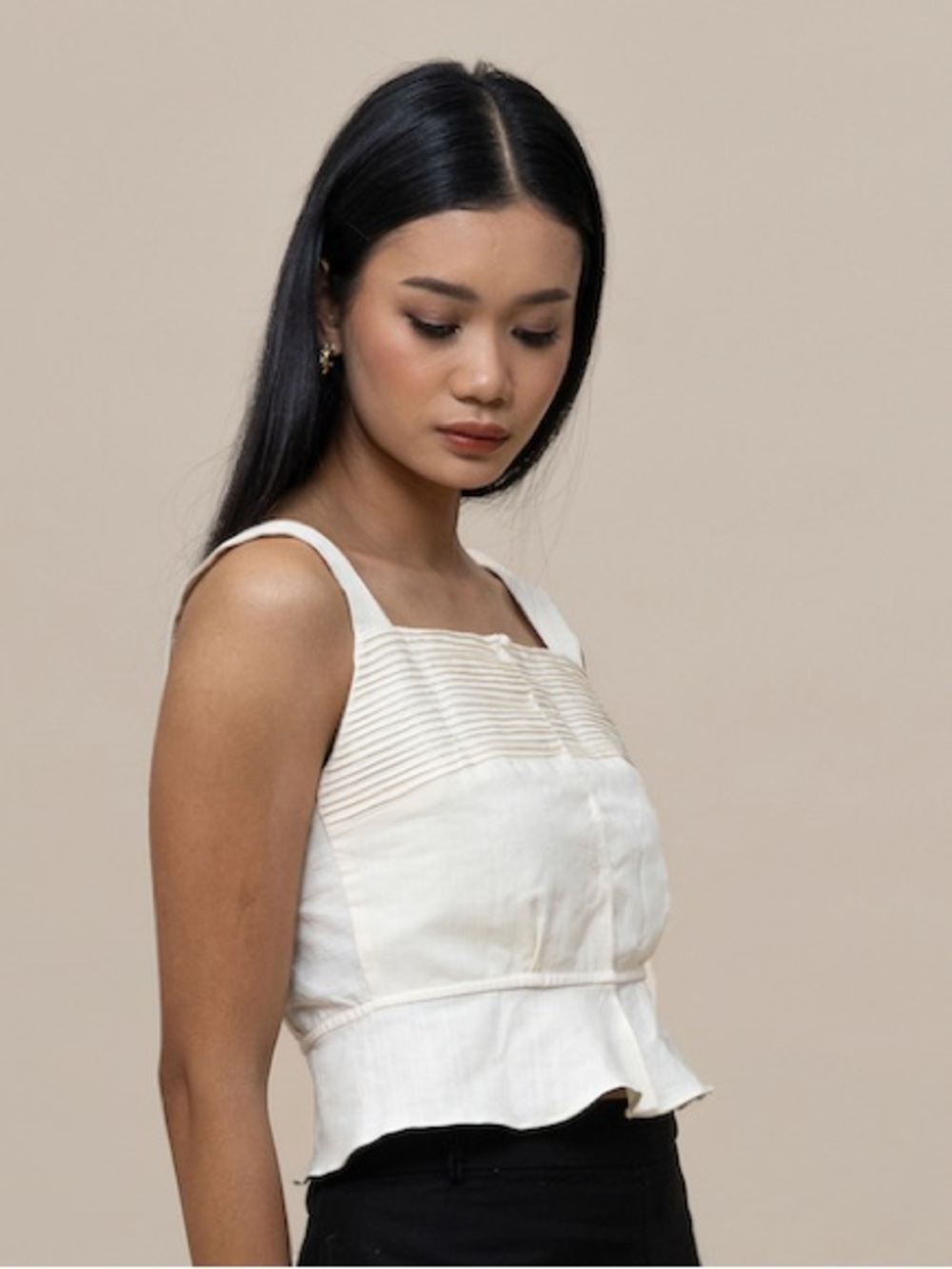 Sukkha Citta Peplum Cami Kapas Embroidered